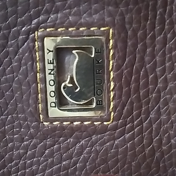 Vintage Dooney & Bourke Dual Handle Shoulder Strap Large Totebag Brown - Picture 4 of 16